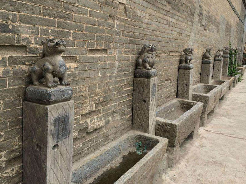 石雕拴馬樁在 