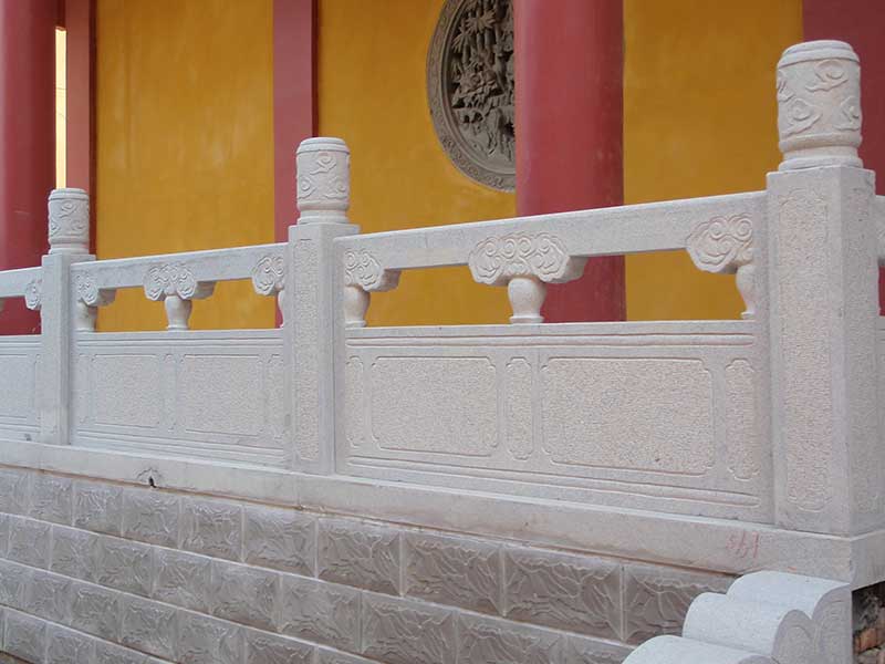 寺廟石欄桿 
