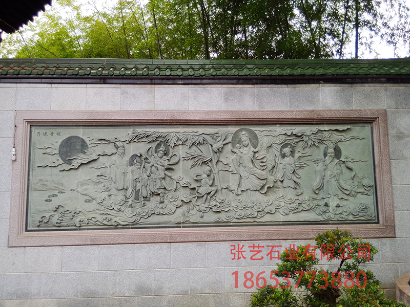 觀(guān)音送子浮雕壁畫(huà)