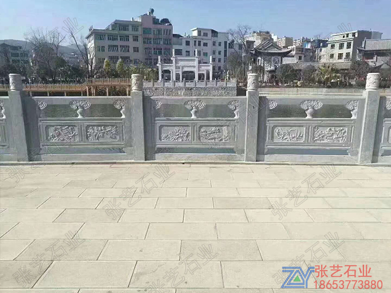青石河道石欄桿 