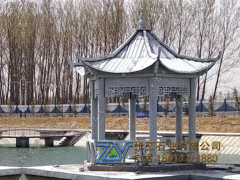 石亭子，石頭長廊