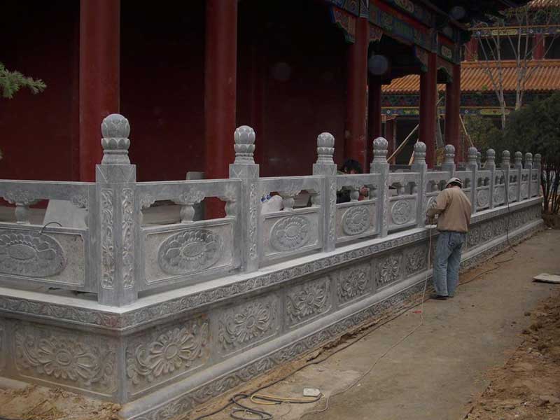 寺廟青石欄桿